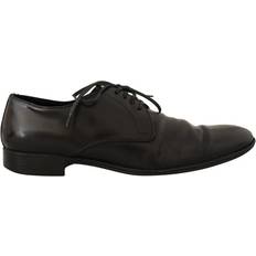 Dolce & Gabbana Laced Oxford Dolce & Gabbana Black Leather Derby Dress Formal Shoes EU41.5/US8.5