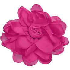 Rose Gold Brooches Uxcell Rose flower hair clips, fabric brooch pins for women wedding, rose red