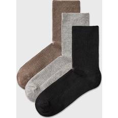 Brown - Women Socks Pieces Pcmarta 3-pack Socks