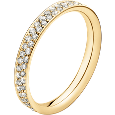 Georg Jensen Hvid Ringe Georg Jensen MAGIC RING guld DIAMOND PAVE 0.44 CT