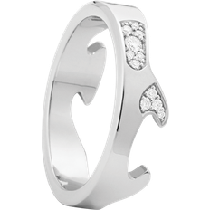 Vitt guld Ringar Georg Jensen FUSION END Ring Diamant 0.10ct