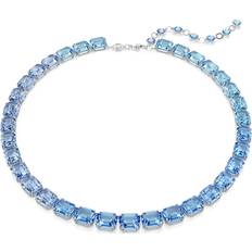 Blå - Metal Halskæder Swarovski Millenia Tennis Halskette Oktagon-Schliff - Farbverlauf/Blau