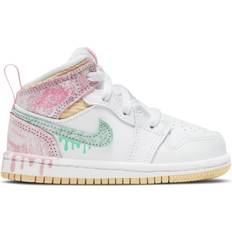 Beige Basketballschuhe Jordan 1 Mid SE TD - Ice Cream