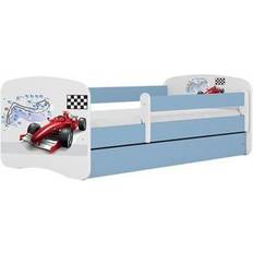 Kinderbett Formel 1 Matratze Blau 140/70
