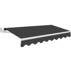 Black Patio Awnings Primrose Awnings Patio Awnings 2.5 m x 2.0 M - Dark Grey