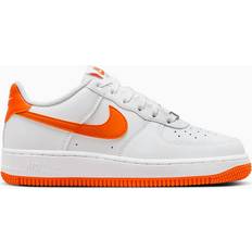 Basketball Shoes Nike Air Force 1 GS - White/White/Safety Orange