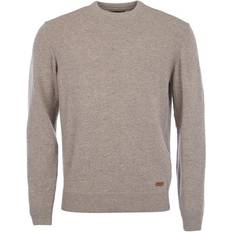 Barbour Herre Sweatere Barbour Men's Essential Patch Sweater - Stone