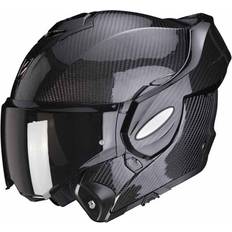 Scorpion Exo-Tech Evo Carbon Solid Black Modular Helmet