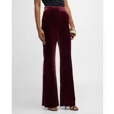 Velvet Pants & Shorts Veronica Beard Lebone Velvet Pants Wine