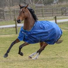 155cm Hästtäcken Bucas Smartex Turnout Rain Regntäcke Blå (155)