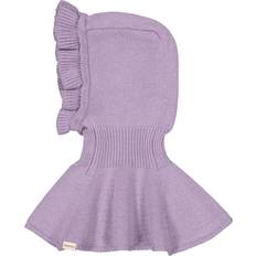 68/74 Huer Børnetøj MarMar Copenhagen MarMar Elefanthue m. flæser Amira Uld/bomuld Purple