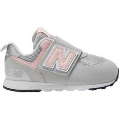 Baby First Steps New Balance Kids' Hook & Loop - Grey/Pink Synthetic