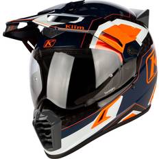 Klim Cascos de moto Klim Krios Pro Rally Carbon Casco de motocross, naranja, tamaño para hombre