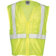 Blue Work Vests B61229179 Self Extinguishing Mesh Vest, Lime