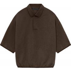 Fear of God Polos Fear of God Core Collection 3/4 Sleeve Polo - Heather Wood