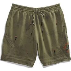 Clothing Travis Scott Jordan Washed Suede Shorts Olive