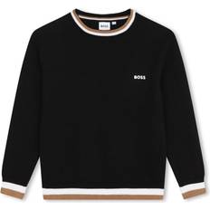 152 Strickpullover BOSS Kid's Logo Knitted Sweater - Black