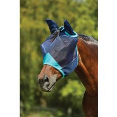 Weatherbeeta Reitsport Weatherbeeta Fliegenmaske aus Netzstoff mit Ohrenschutz Comfitec Deluxe Bleu