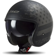 LS2 Of599 Spitfire Ii Open Face Helmet Schwarz