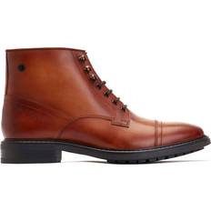 Leather Lace Boots Base London Duke Lace Up Boot, Brown, 12, Men