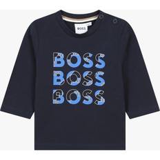 BOSS Baby Logo Long Sleeve T-Shirt, Navy