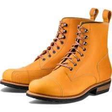 Orange Motorcycle Boots Rokker Urban Rebel, boots color: Light Brown (Ocre)