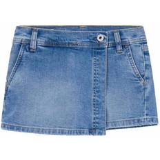 Knappar Kjolar Barnkläder Pepe Jeans A-line Skort Fit Denim Shorts Blau Years Mädchen