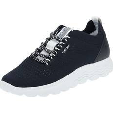 Geox Dame Sneakers Geox Sneaker Low Spherica Sko - Natblå/Hvid