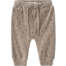 Fluweel Kinderkleding Name It Nbnnalwin Verweerd Teakhout - Beige