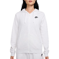 Nike Sportswear Club Fleece Women's Full-Zip Hoodie - Birch Heather/Black