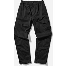 Stone Island Men Trousers & Shorts Stone Island Ghost Stretch Cotton Wool Satin Cargo Pants Black (28)