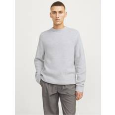 Leather - Men Jumpers Jack & Jones Plain Knitted Pullover