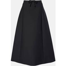 Valentino Nederdele Valentino Crepe Couture bow-detail midi skirt black