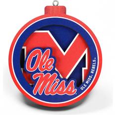NCAA Mississippi Rebels 3D Logo Series Ornament