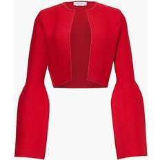 Gabriela Hearst Katlin cropped wool jacket red (UK 12)