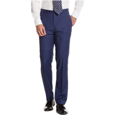 Calvin Klein Men's Slim-Fit Wool Infinite Stretch Suit Pants - Blue