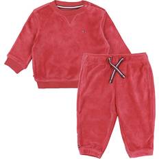 Rød Øvrige sæt Tommy Hilfiger Sæt Bluse/Bukser Velour Heritage Pink 74 Bluse
