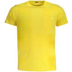 K-Way T-Shirts, male, Yellow, Yellow Cotton T-Shirt with Contrast Details