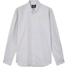 Mads Nørgaard Skjortor Mads Nørgaard Copenhagen Cotton Oxford Sune Stripe Shirt - Hvid/Grå