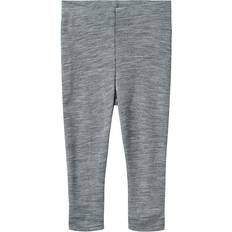 Grå Svedundertøj Børnetøj Wheat Uld Leggings Agi Baby melange grey