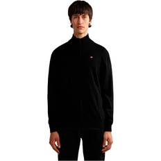 Napapijri Herre Trøjer Napapijri Elegant Long Sleeve Zip Cardigan in Black Black, Bluser, Cardigans, Color_Sort, Herre, L, M, new-with-tags, S, Sort, Sweaters, Sweaters Men Clothing, XL