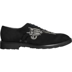 Herre Oxford Dolce & Gabbana Sort Semsket Sko med Snøring Black 1/2