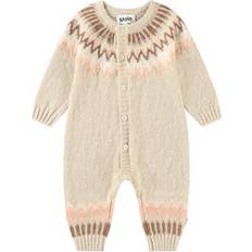 Bruna Jumpsuits Barnkläder Molo Onesie Ull Frej Petal Blush 74 Onesie