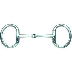 Steel Bridles & Accessories Shires Flat Ring Jointed Eggbutt in Silver, 4.5" Stainless Steel Charlies