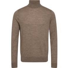 Tiger of Sweden Herre Sweatere Tiger of Sweden Nevile RWS Beige Mela/s Mand Beige Melange Turtlenecks hos Magasin