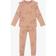 Liewood Kinderkleding Liewood Wilhelm Pyjamaset Met Ruches - Roze/Lichtroze