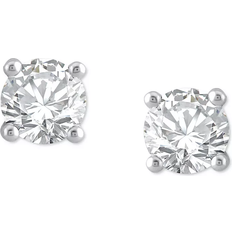 Macy's Stud Earrings - White Gold/Diamonds