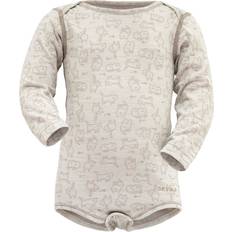 Beige Strati di base Devold Baby's Duo Active Merino Body - Sand/Grey