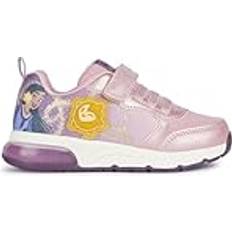 Geox SPACECLUB Girl Sneaker, PINK/LT Prune