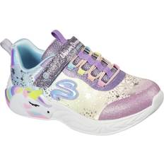 Skechers 27 Barnskor Skechers unisex barn Unicorn Dreams Sneaker, Lila textil multi-trim